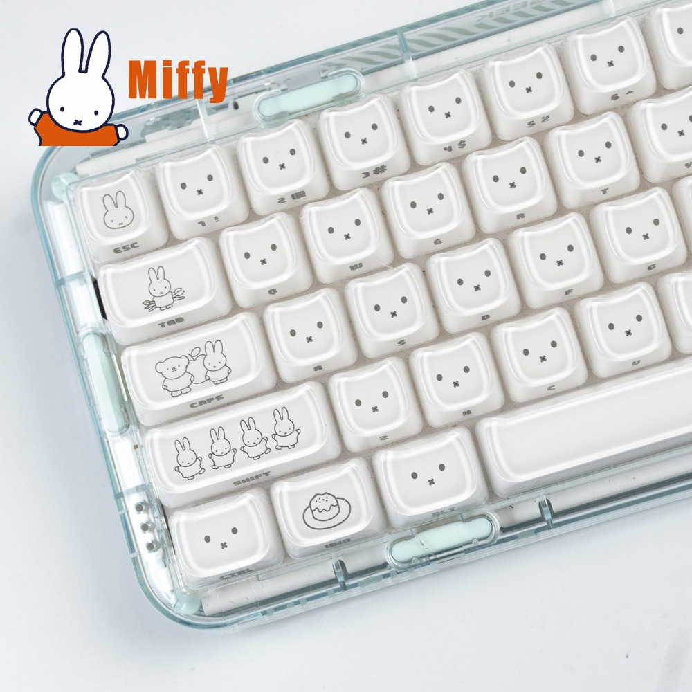 Pc Gaming Kawaii - Urocze nakładki na klawisze Miffy, słodkie