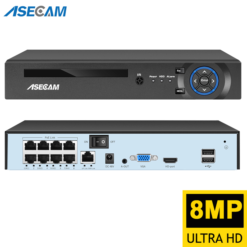 Webcam 4K - Rejestrator wideo NVR Super 8MP POE