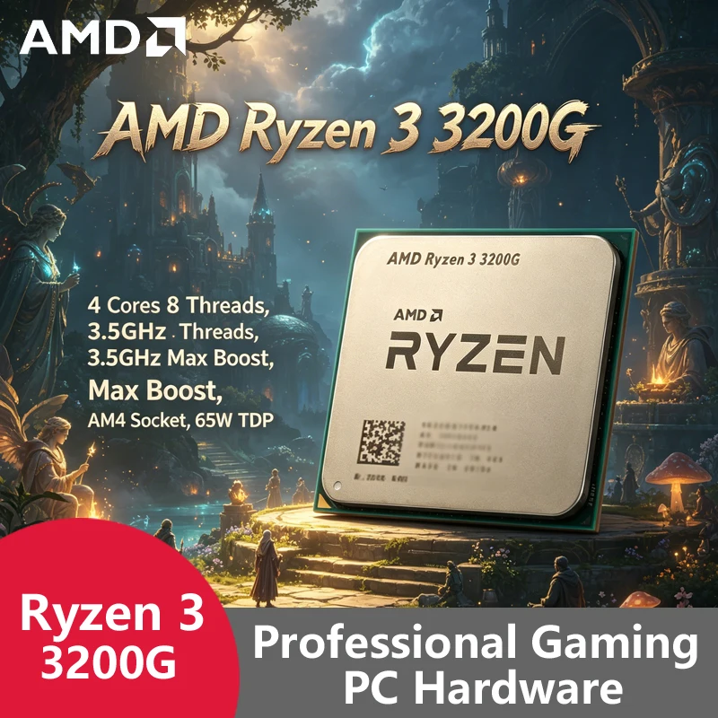 Pc Gaming Entry - Procesor AMD Ryzen 3 3200G AM4