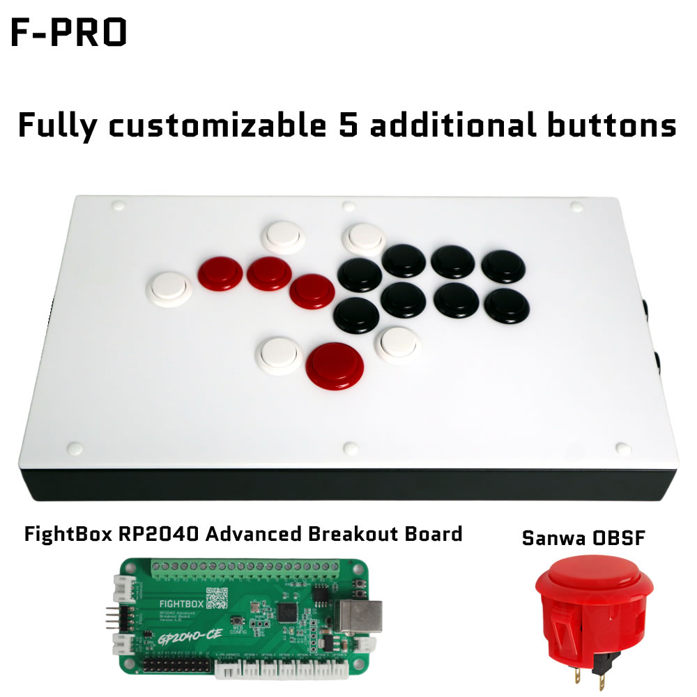 Joystick Pc Gaming - FightBox F-PRO Całkowicie przyciskowy bezstopniowy kontroler
