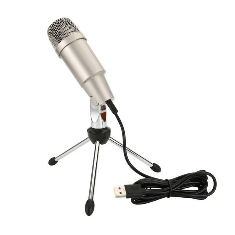 Pc Gaming Youtubers - Profesjonalny mikrofon pojemnościowy USB, metalowy, przewodowy,