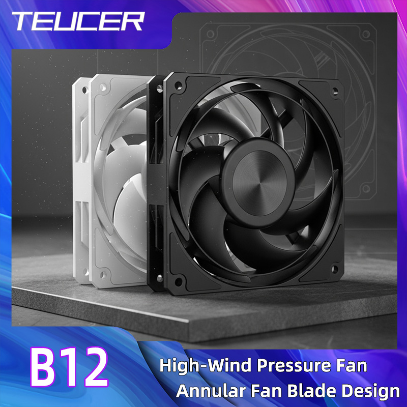 Pc Gaming Case - Wentylator chłodzący procesor TEUCER 120mm, wysokowydajny,