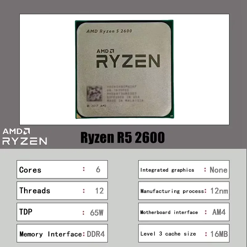 Procesor AMD Ryzen 5 2600 dla  – Pc Gaming Entry recenzja i cena
