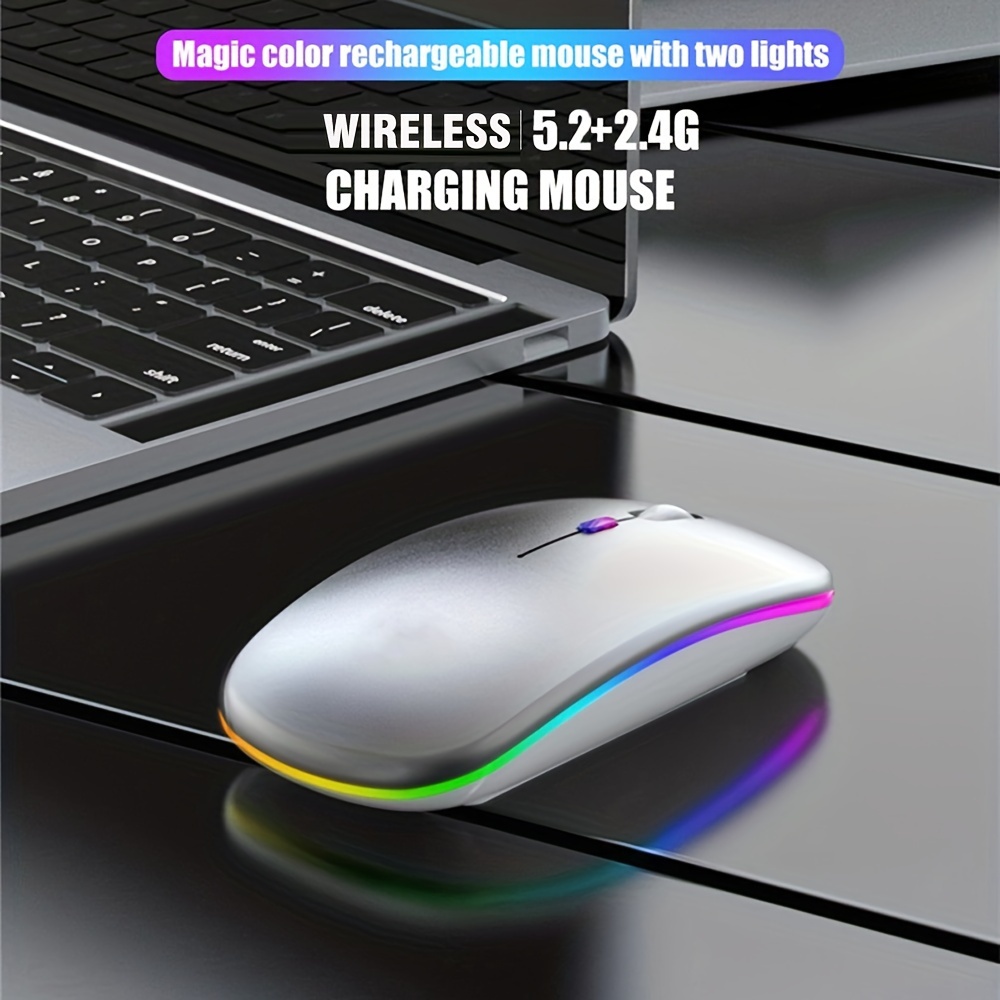 Mysz bezprzewodowa RGB, ładowa – No Rgb Gaming Pc recenzja i cena