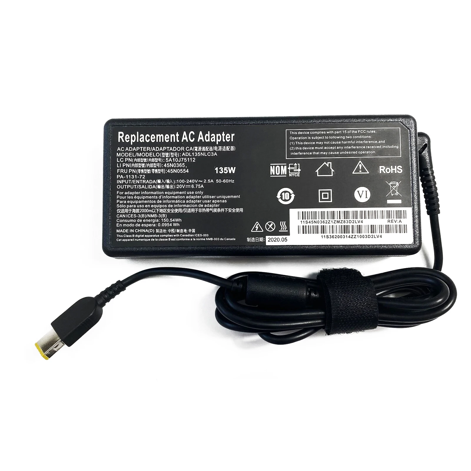 20V 6.75A 135W Laptop Ac Adapt – Pc Gaming Lenovo recenzja i cena